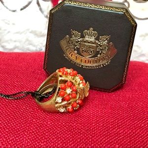 NWT, Juicy Couture Flower Cluster Ring Adjustable